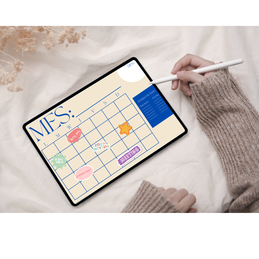 📅 Organiza Tu Mes: Calendario Mensual Dinámico y Funcional 🌟